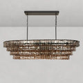 Ghiaccio Oval Chandelier 54''65''-Fanci Lamps