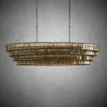 Ghiaccio Oval Chandelier 54''65''-Fanci Lamps