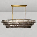 Ghiaccio Oval Chandelier 54''65''-Fanci Lamps