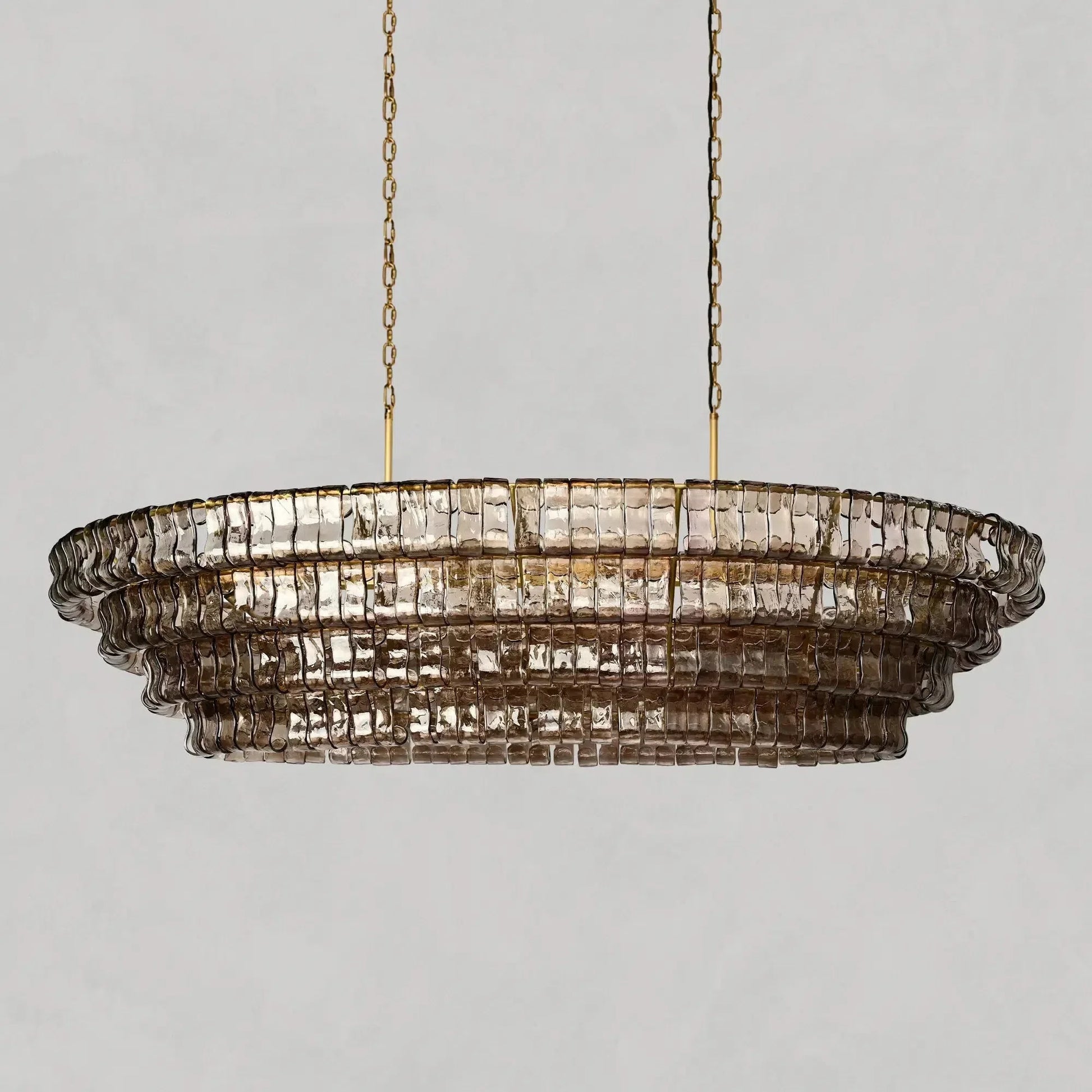 Ghiaccio Oval Chandelier 54''65''-Fanci Lamps
