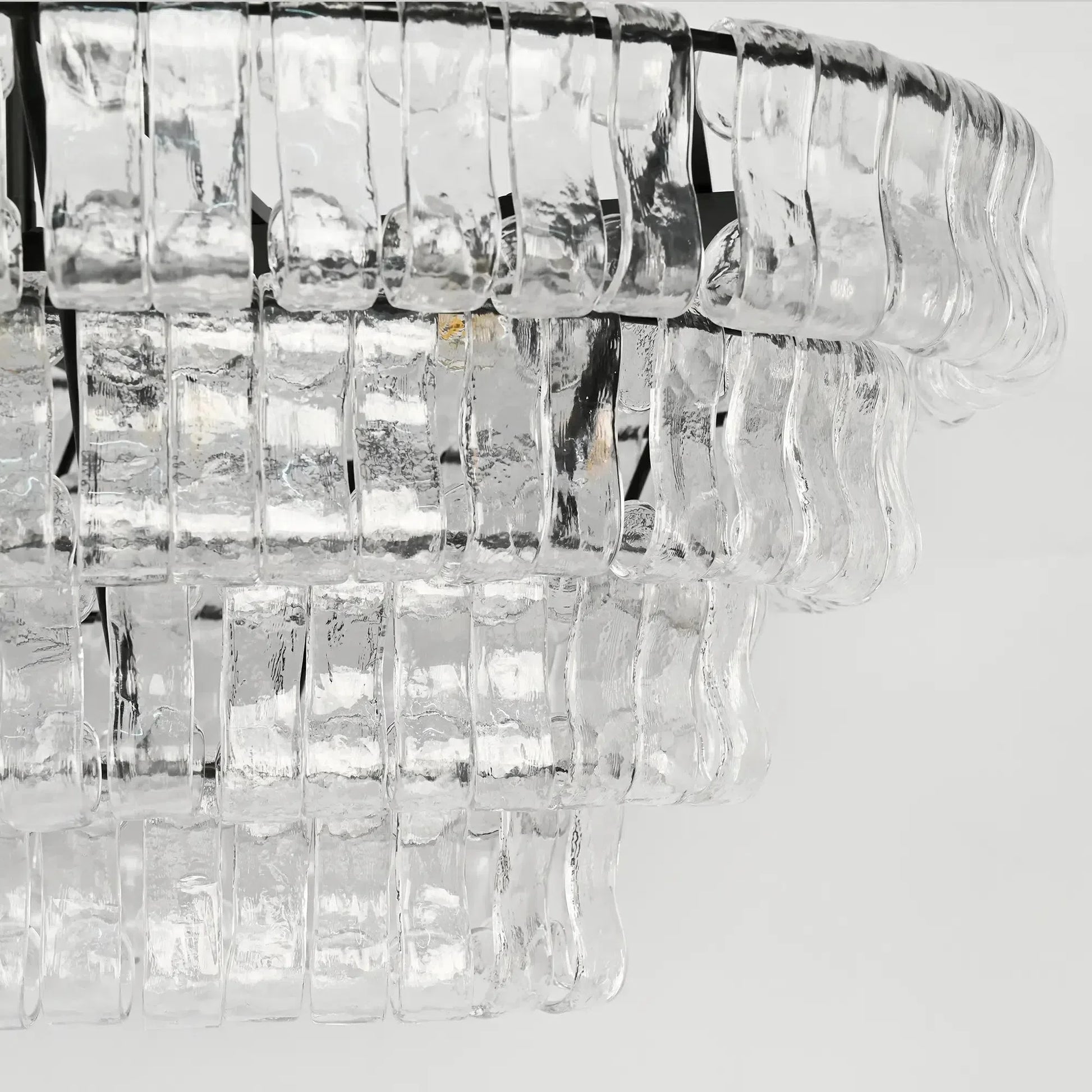 Ghiaccio Oval Chandelier 54''65''-Fanci Lamps