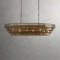 Ghiaccio Oval Chandelier 54''65''-Fanci Lamps