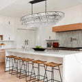 Ghiaccio Oval Chandelier 54''65''-Fanci Lamps