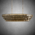 Ghiaccio Oval Chandelier 54''65''-Fanci Lamps