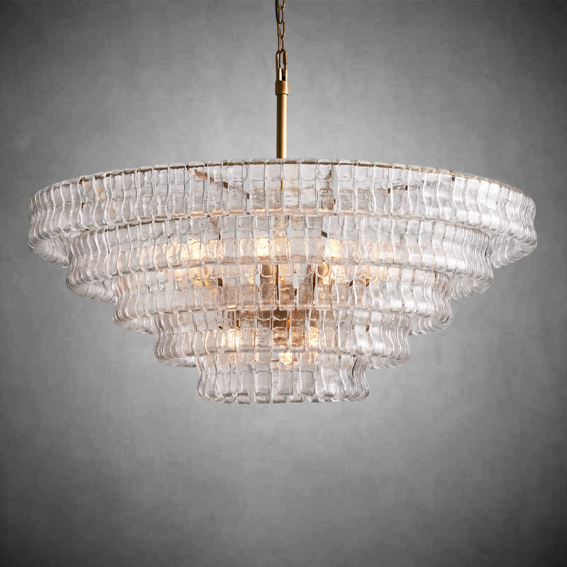 Ghiaccio Round Chandelier 24"36"48"60"-Fanci Lamps