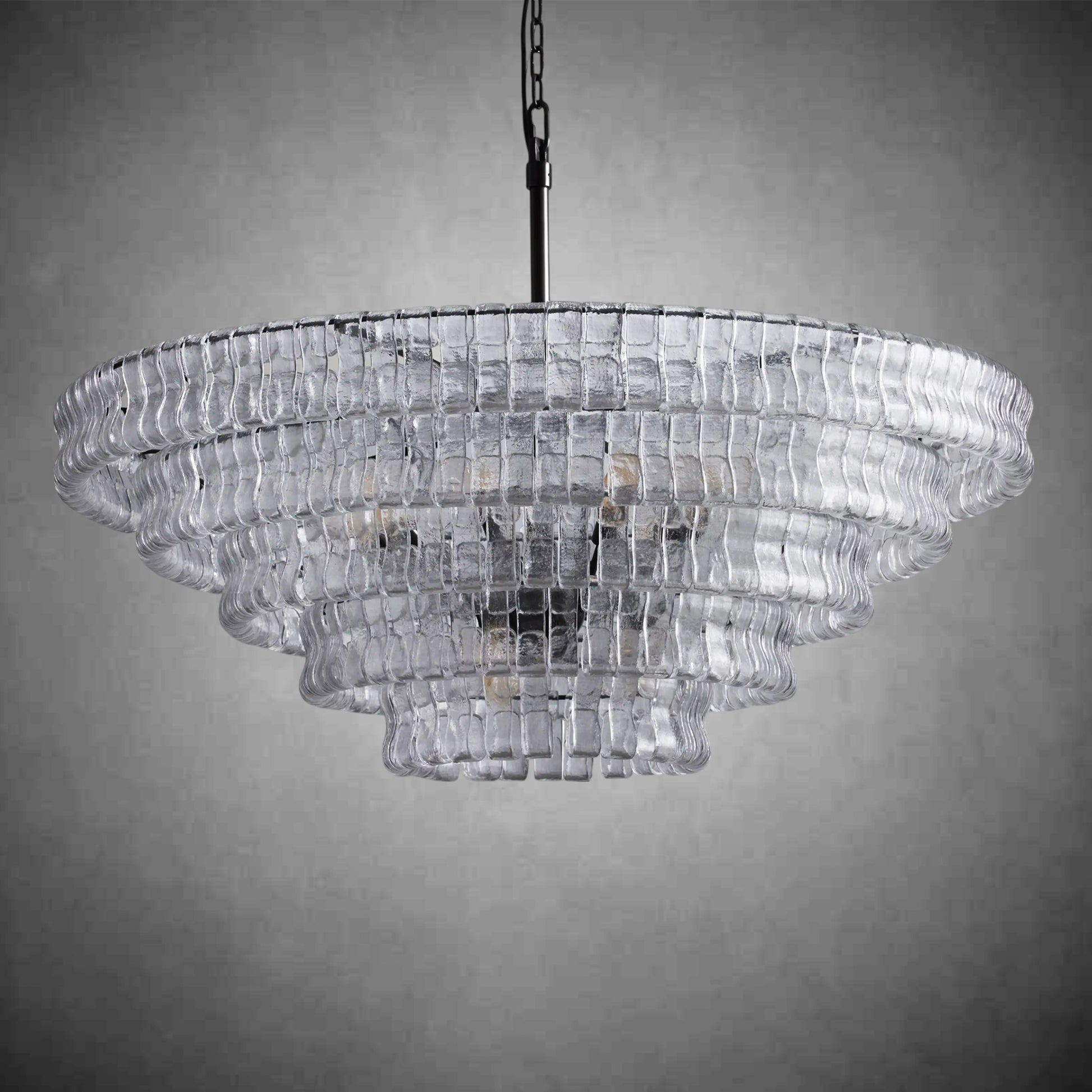 Ghiaccio Round Chandelier 24"36"48"60"-Fanci Lamps