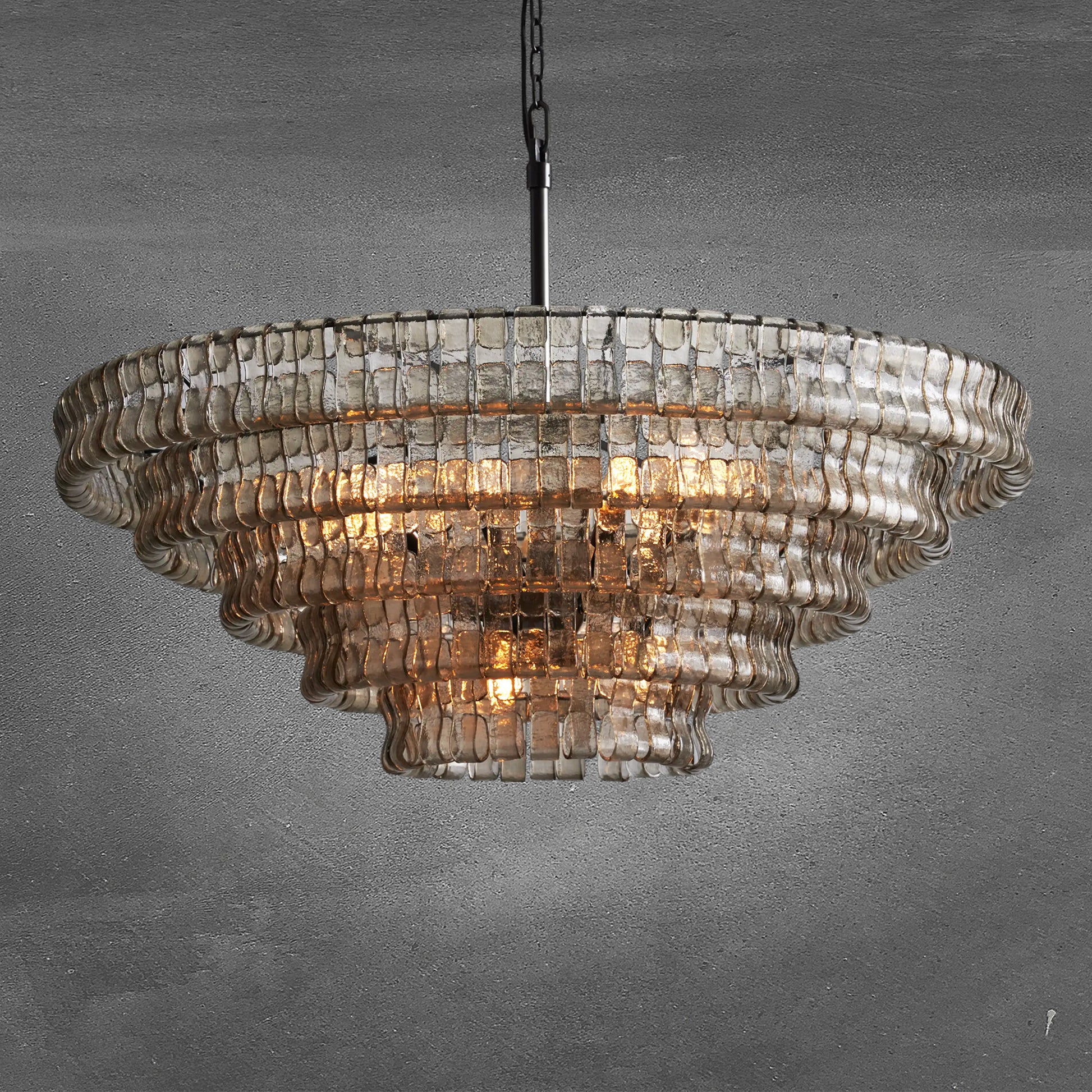 Ghiaccio Round Chandelier 24"36"48"60"-Fanci Lamps