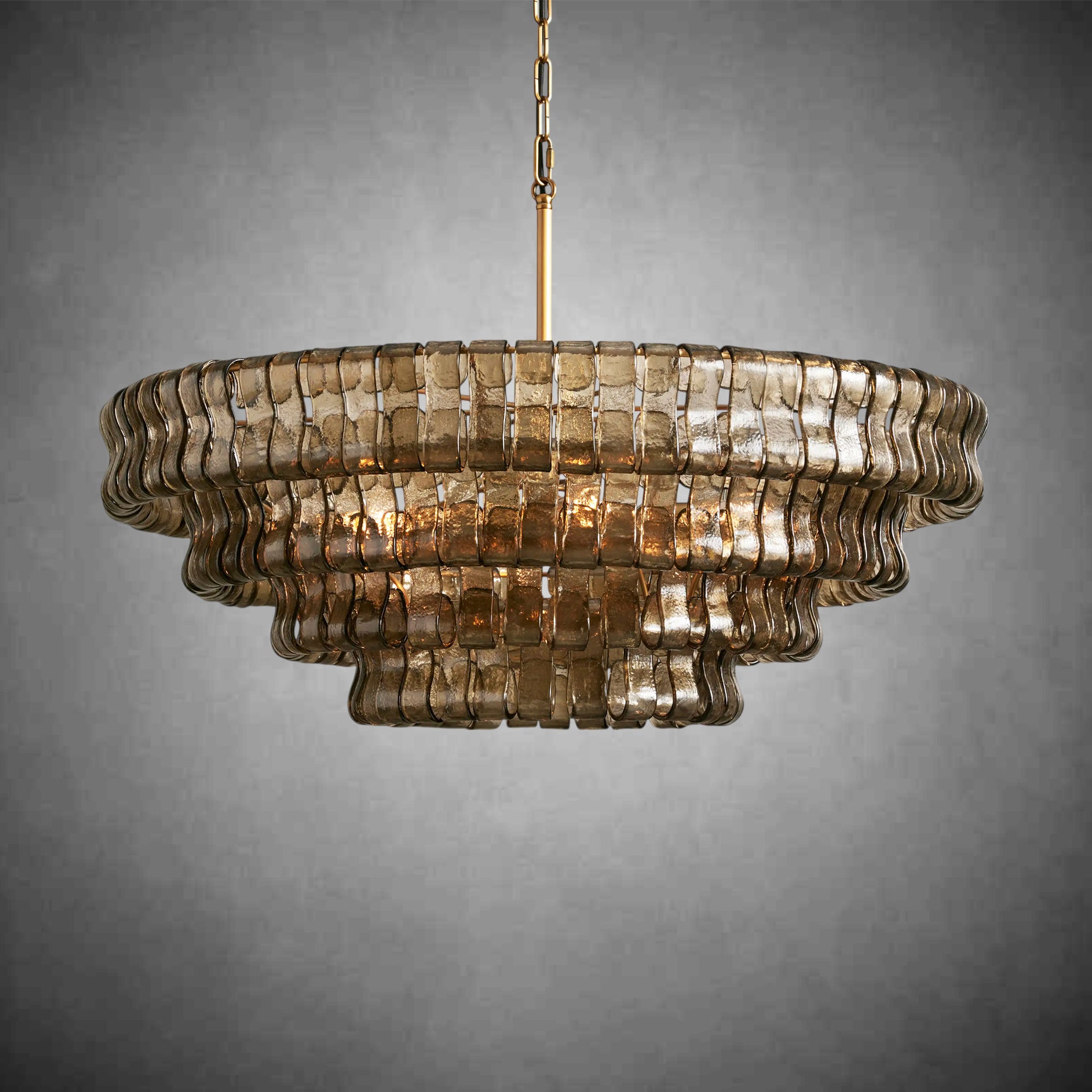 Ghiaccio Round Chandelier 24"36"48"60"-Fanci Lamps