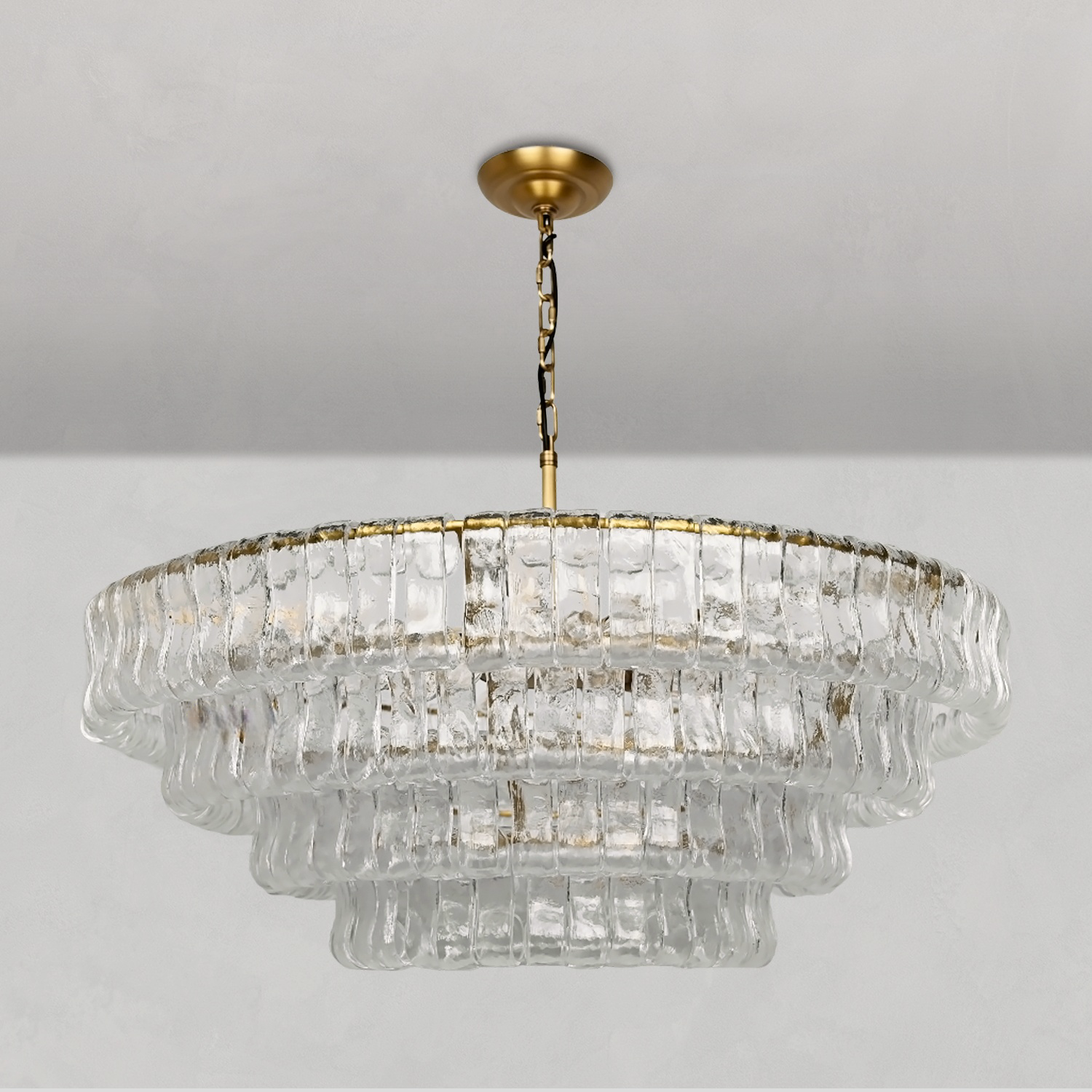 Ghiaccio Round Chandelier 24"36"48"60"-Fanci Lamps