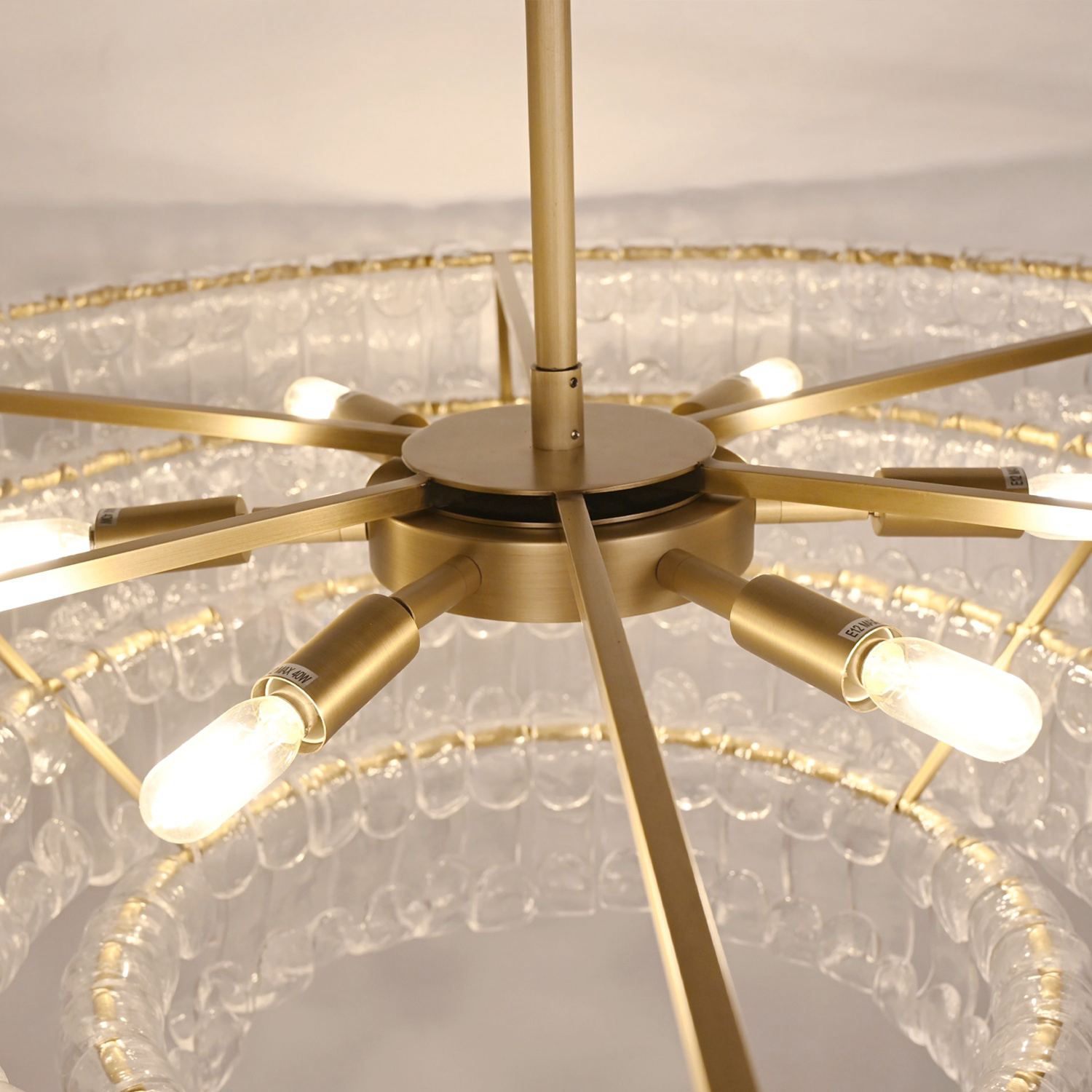 Ghiaccio Round Chandelier 24"36"48"60"-Fanci Lamps