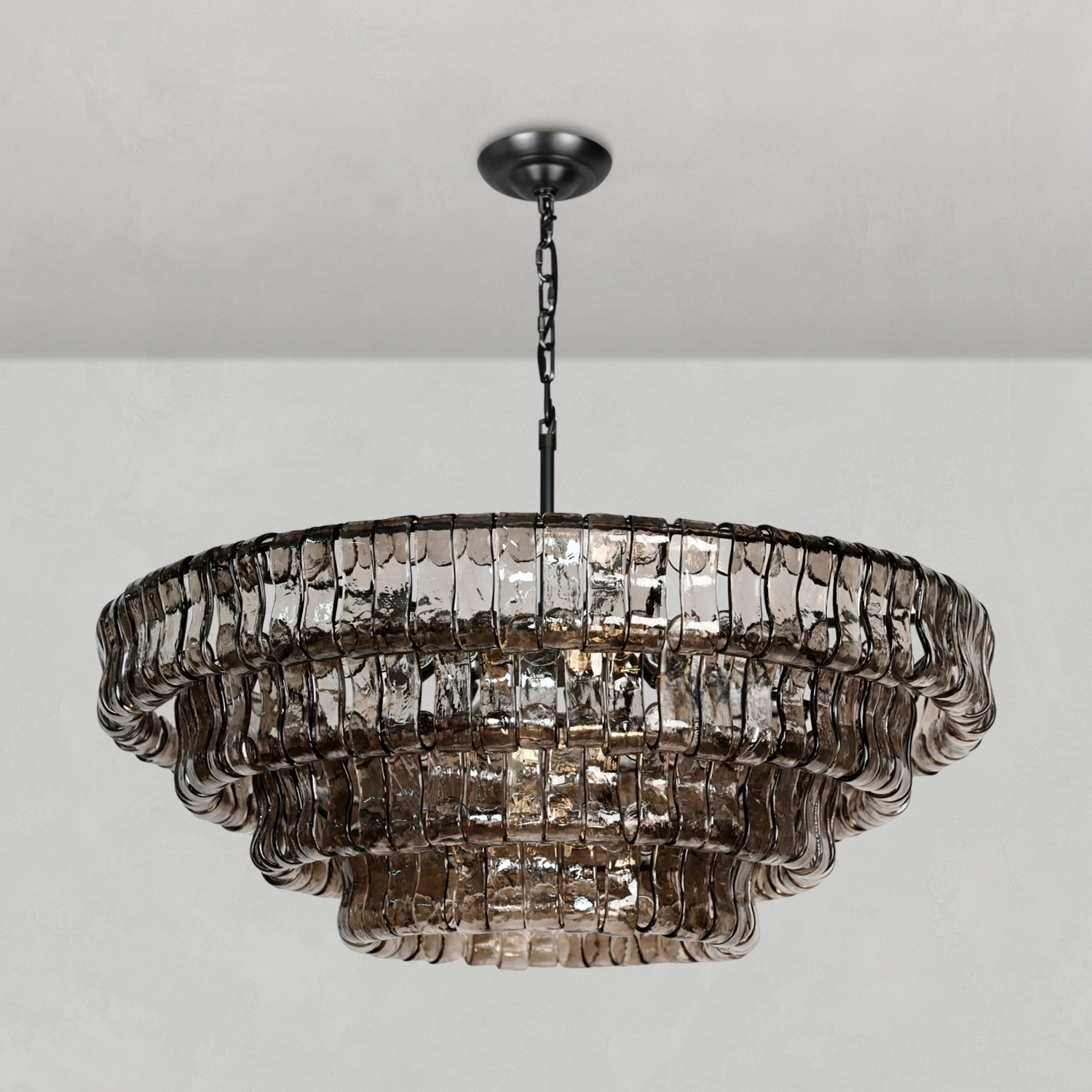 Ghiaccio Round Chandelier 24"36"48"60"-Fanci Lamps