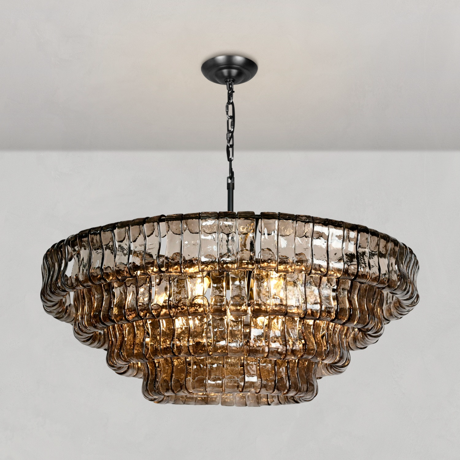 Ghiaccio Round Chandelier 24"36"48"60"-Fanci Lamps