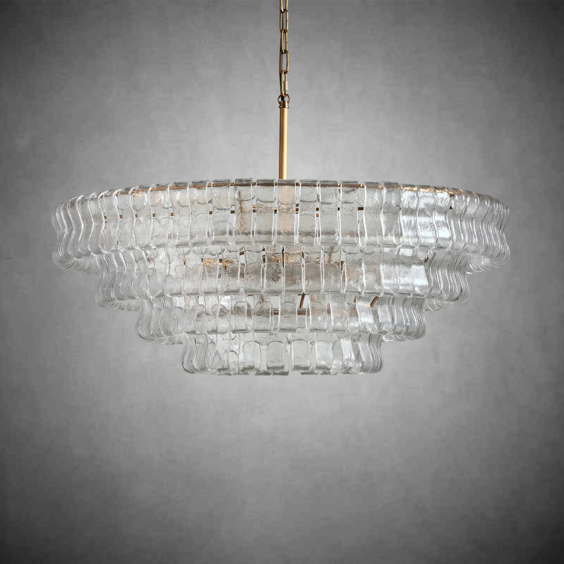 Ghiaccio Round Chandelier 24"36"48"60"-Fanci Lamps