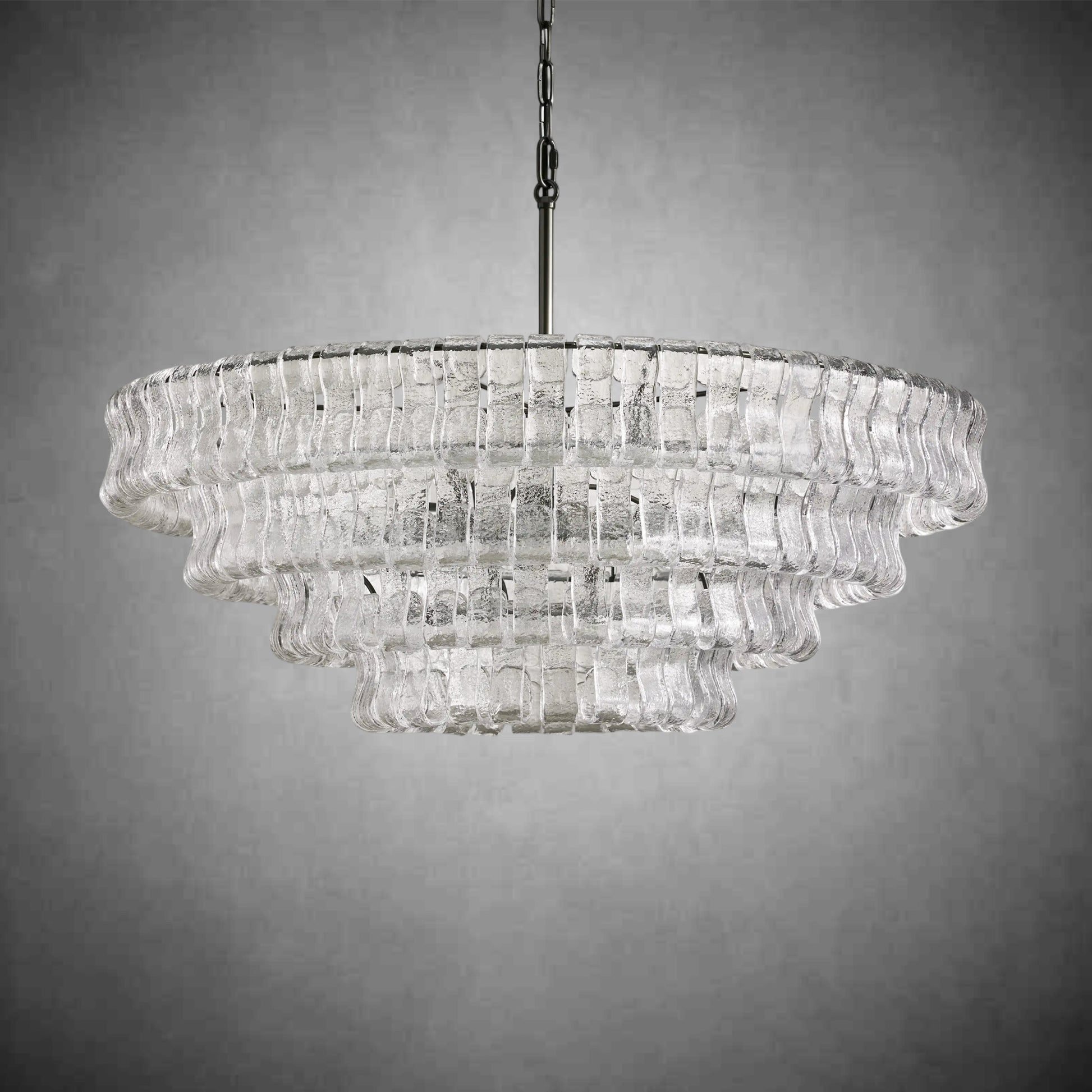 Ghiaccio Round Chandelier 24"36"48"60"-Fanci Lamps
