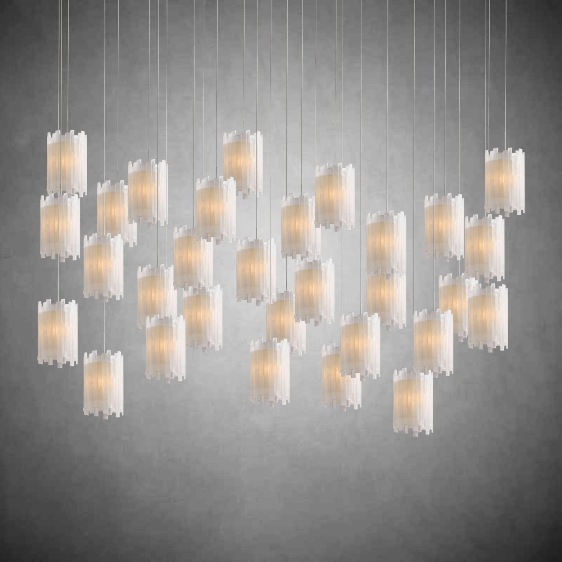 Gianna Rectangular Chandelier 15/30 Light-Fanci Lamps
