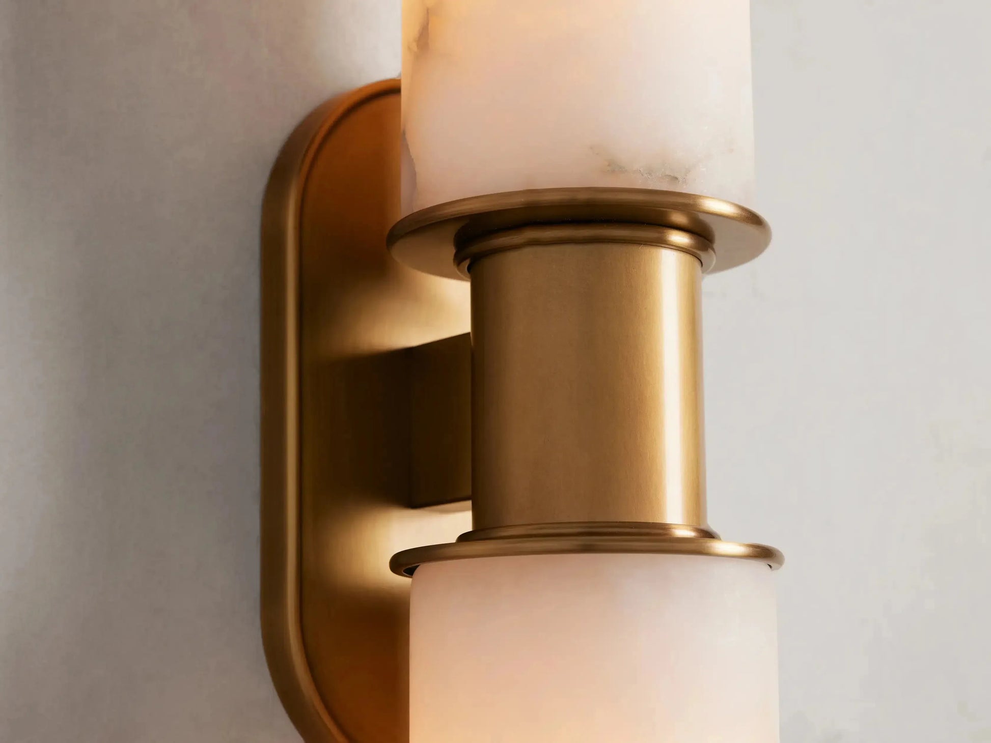 Harlin 2-Light Wall Sconce in Alabaster-Fanci Lamps