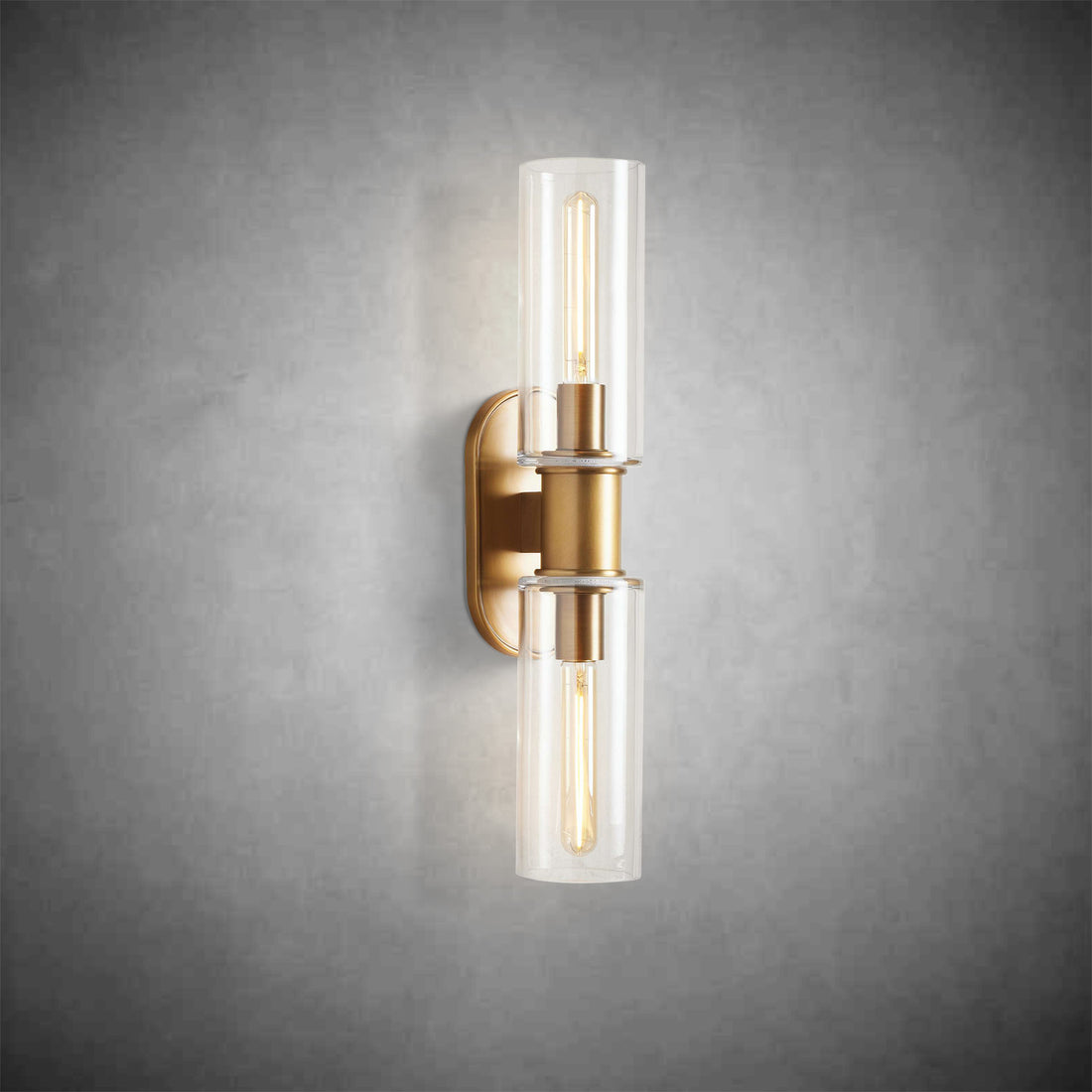Harlin 2-Light Wall Sconce in Clear-Fanci Lamps