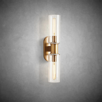 Harlin 2-Light Wall Sconce in Clear-Fanci Lamps