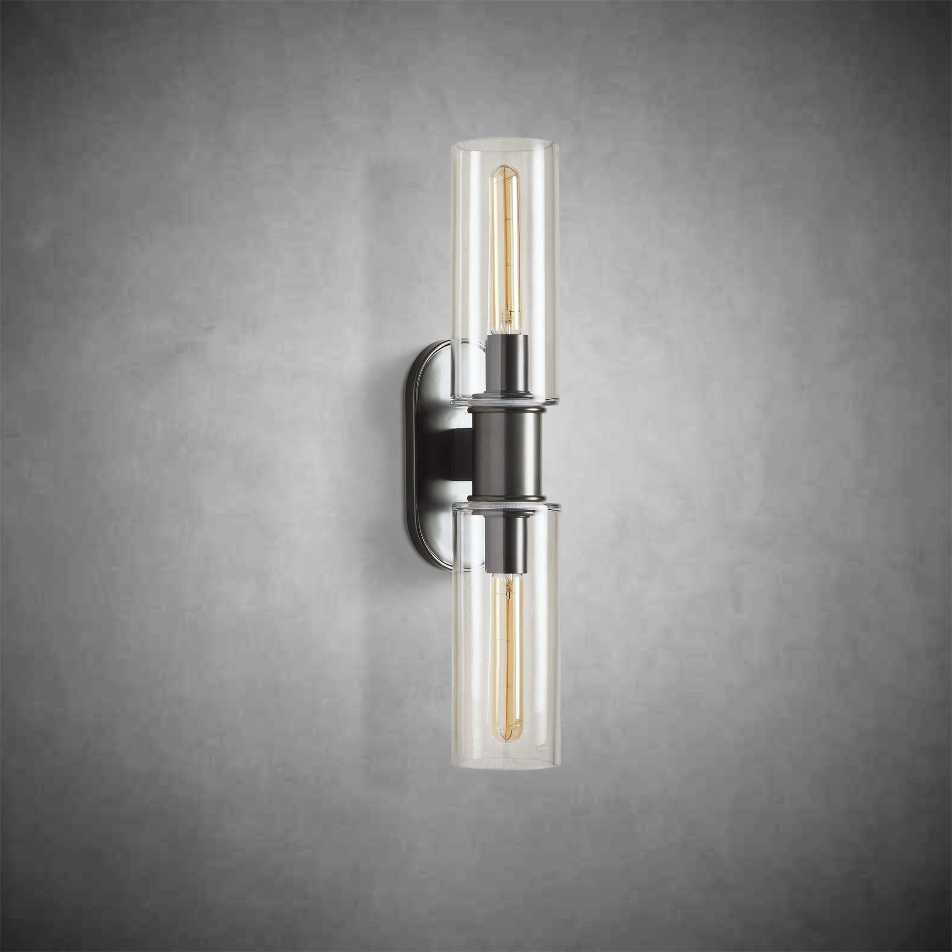 Harlin 2-Light Wall Sconce in Clear-Fanci Lamps