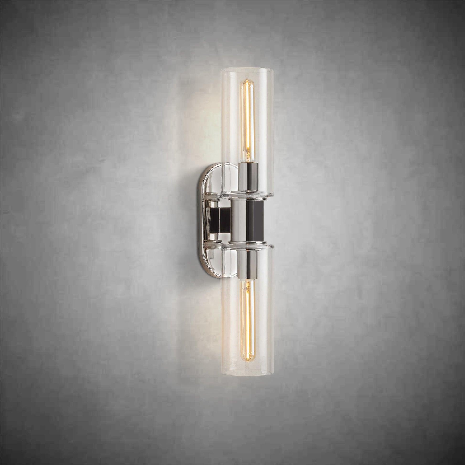 Harlin 2-Light Wall Sconce in Clear-Fanci Lamps