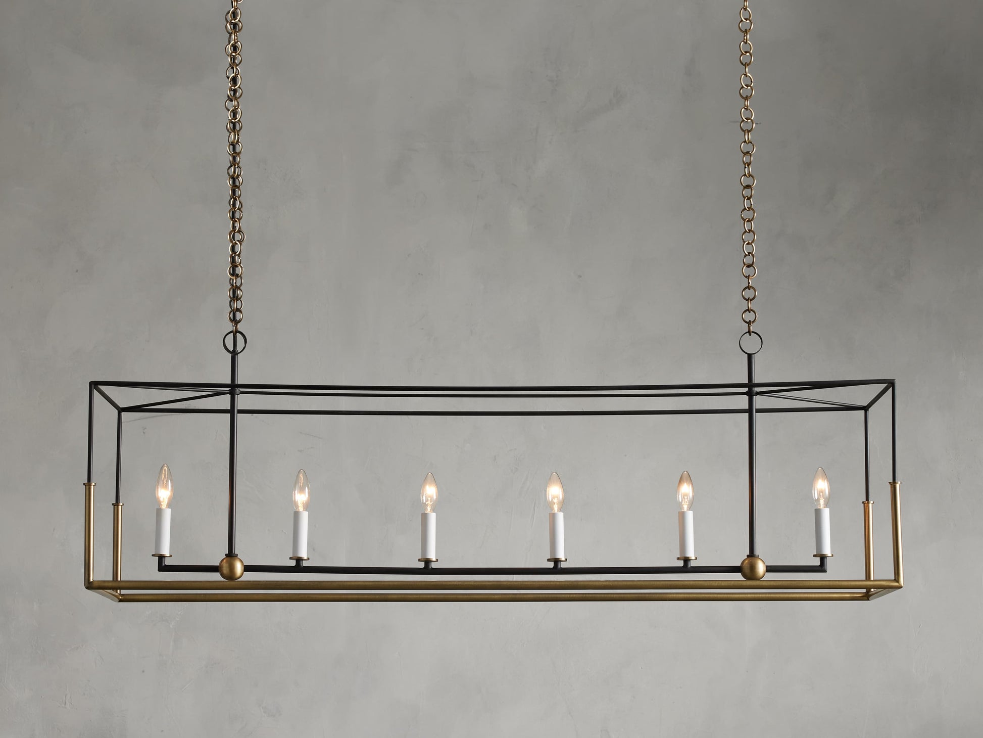 Holt 6-Light Linear Chandelier-Fanci Lamps