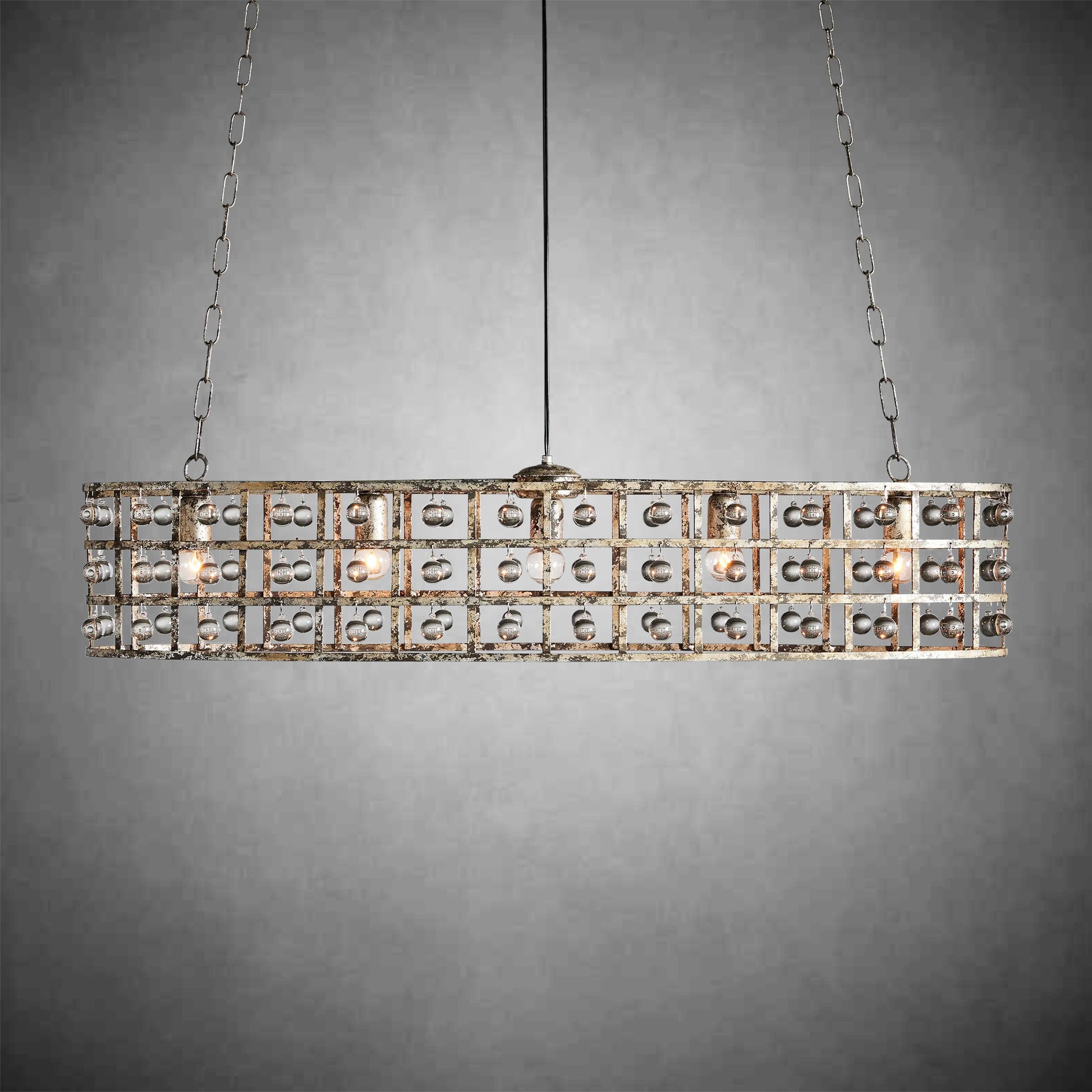 La Cage Oval Chandelier 5-Light-Fanci Lamps