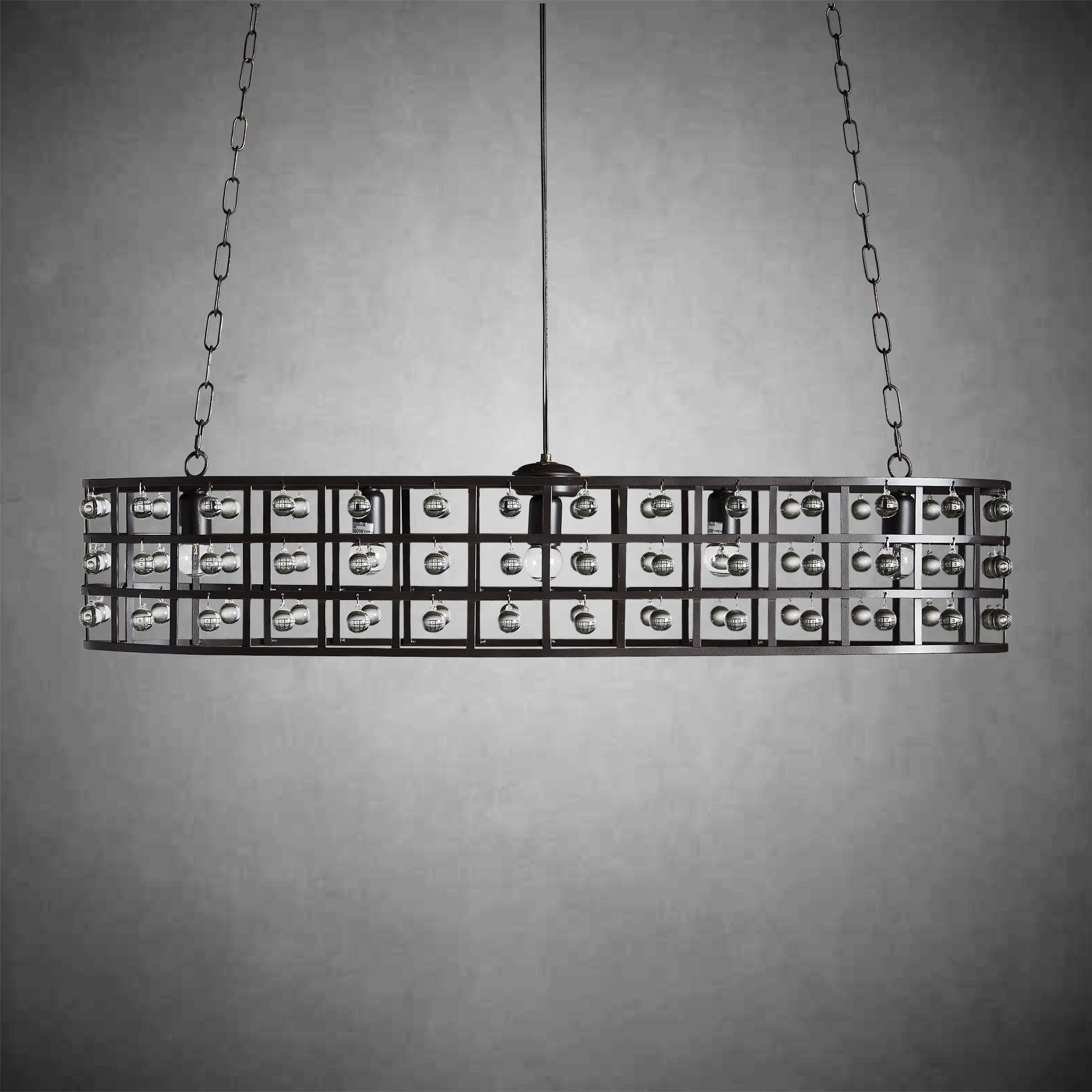 La Cage Oval Chandelier 5-Light-Fanci Lamps