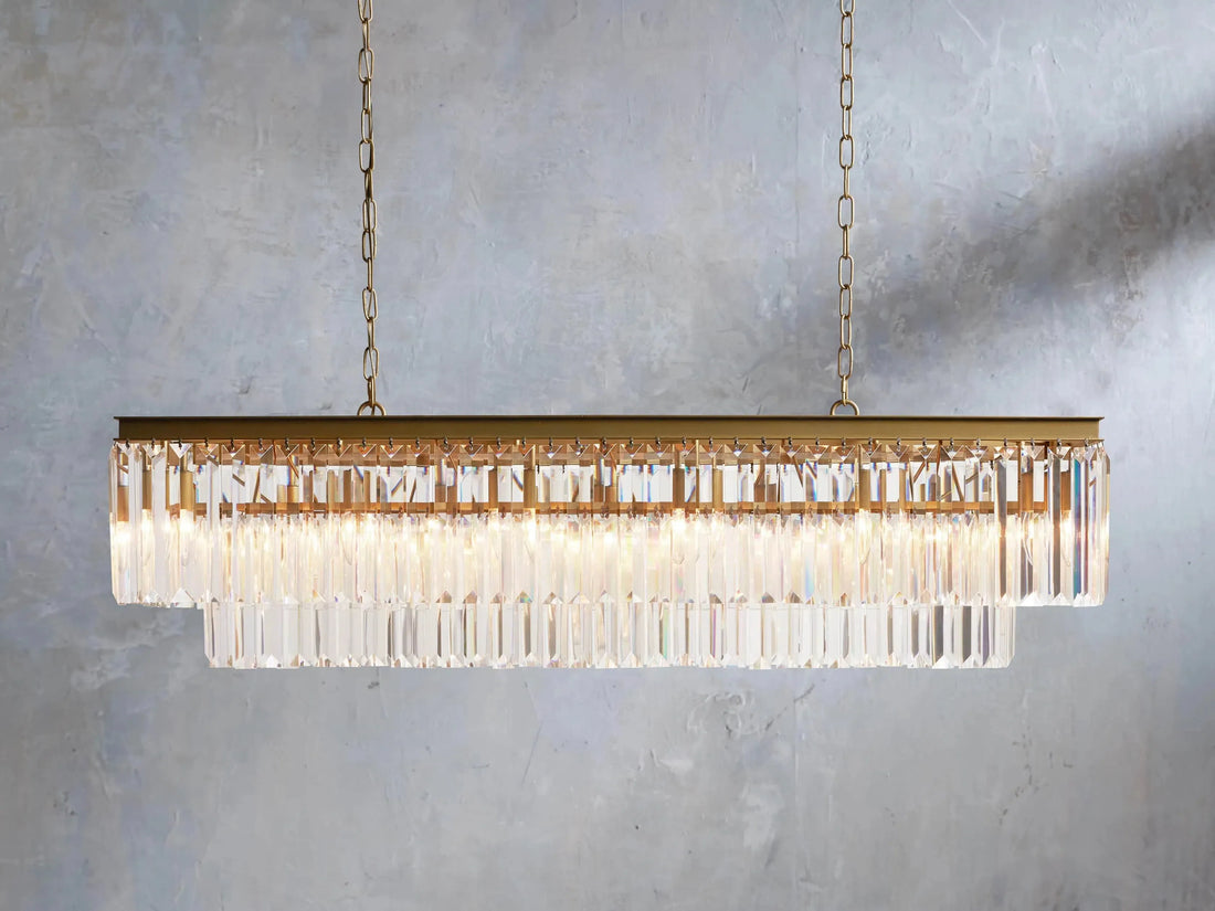 Leyland Tiered Rectangular Chandelier-Fanci Lamps