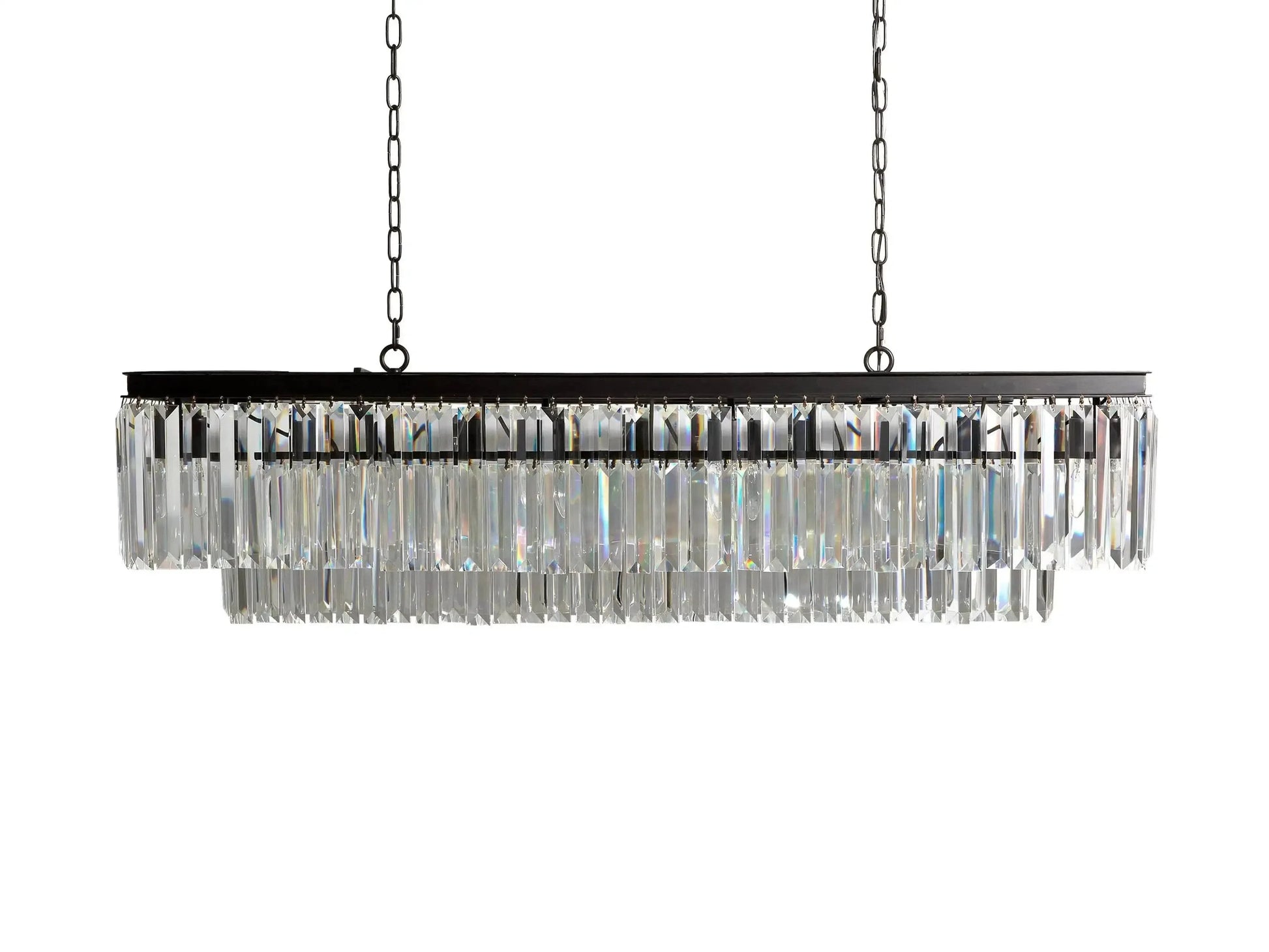 Leyland Tiered Rectangular Chandelier-Fanci Lamps