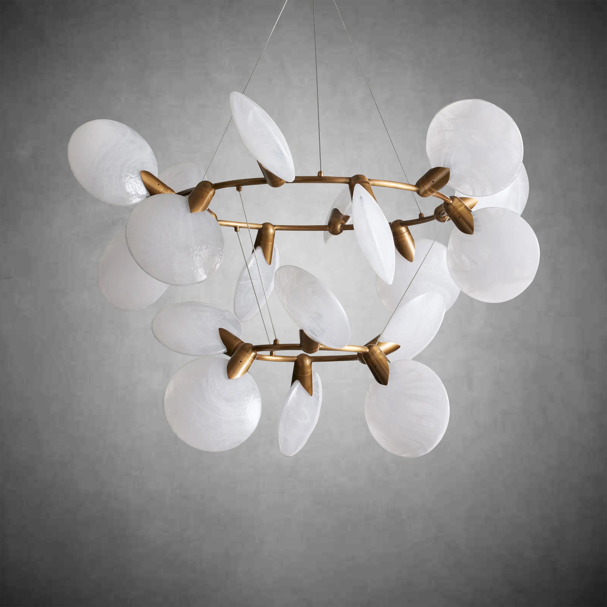 Lyla 2-Tiered Halo Chandelier-Fanci Lamps
