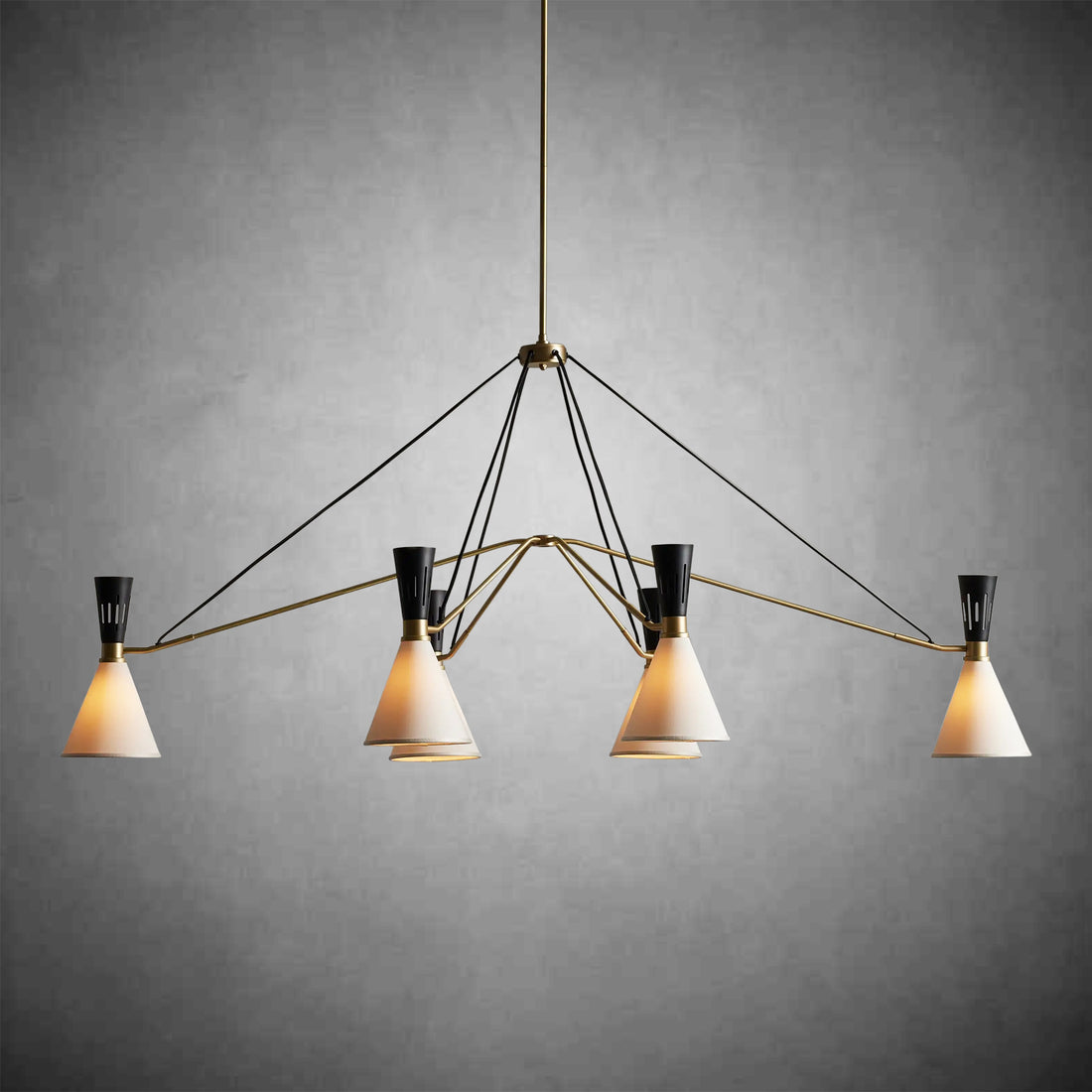 Ramsey 6-Light Linear Chandelier-Fanci Lamps