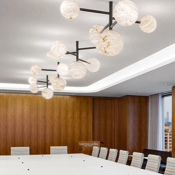 Mogan Modern Alabaster Pendant Light for Kitchen Island