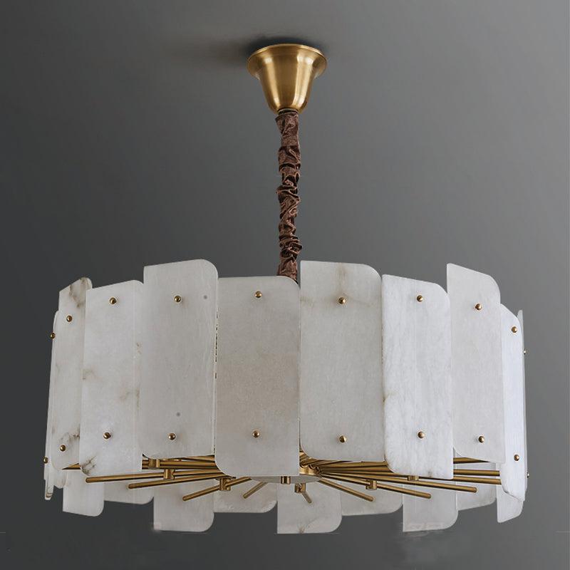 Marble Lorry Round Chandelier 20" 31"