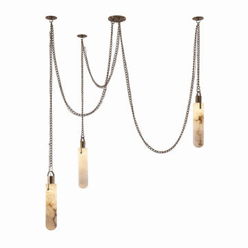 Alabaster Flint 3 Light LED Multi-Drop Pendant Pendant for living room,Pendant for kitchen,Pendant for bathrooms,Pendant for bedrooms,Pendant for foyer,Pendant for stairways,Pendant for dining room Kevin Studio Inc