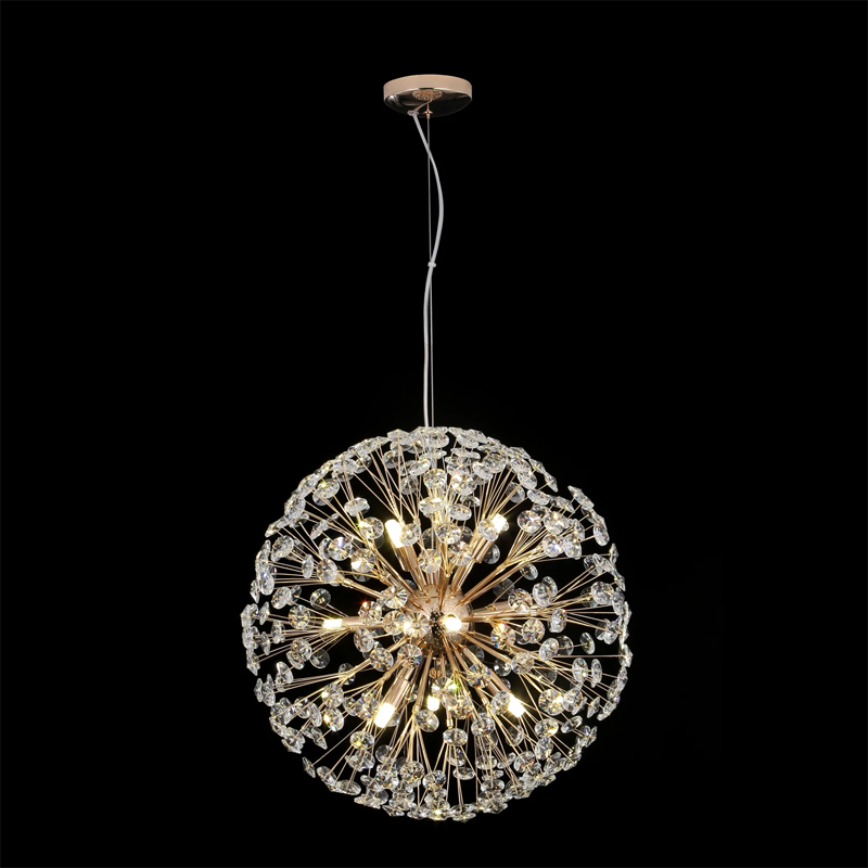 Dandelion Spherical Crystal Pendant Light-Fanci Lamps