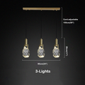 Hosea Modern Crystal Pendant Light - Ineffable Lighting