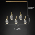 Hosea Modern Crystal Pendant Light - Ineffable Lighting
