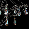 Silver Crystal Round Chandelier 23.6