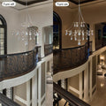 Silver Crystal Round Chandelier 23.6