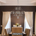 Silver Crystal Round Chandelier 23.6