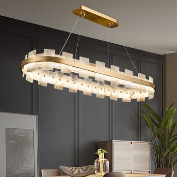 Varnaka Alabaster Chandelier Light