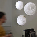 Alabaster Hemisphere Wall Sconce 5.9