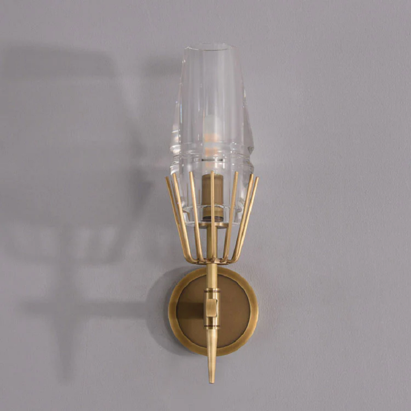 Howar Modern Single Crystal Wall Sconce - Ineffable Lighting
