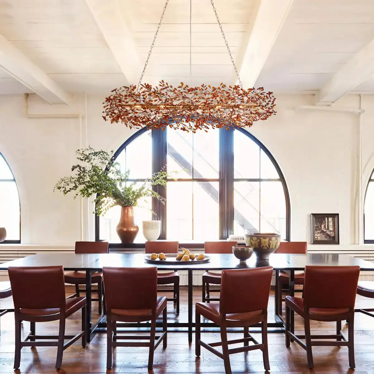 Fiore Oval Chandelier 62''74''-Fanci Lamps