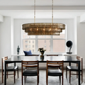 Ghiaccio Oval Chandelier 54''65''-Fanci Lamps