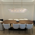 Ghiaccio Oval Chandelier 54''65''-Fanci Lamps