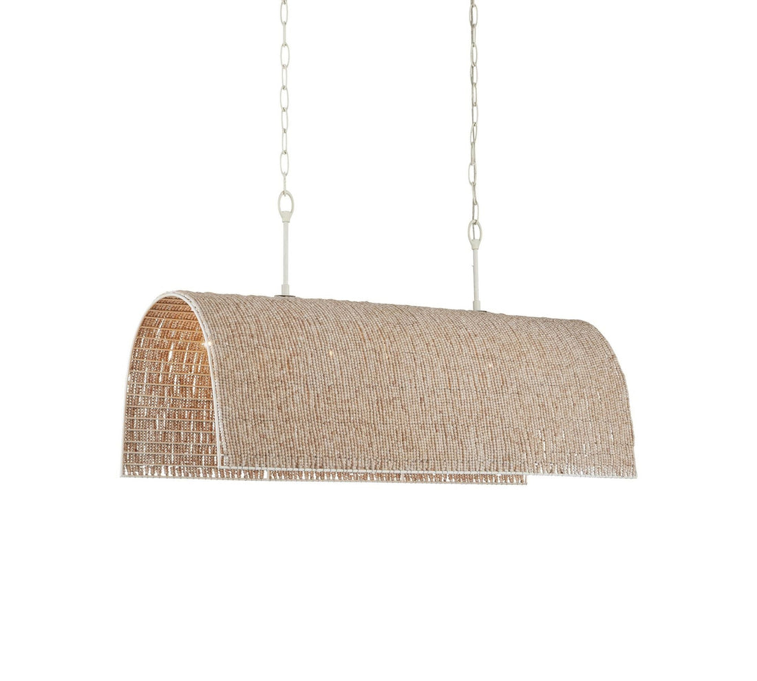 Hester Beaded Linear Chandelier 48"