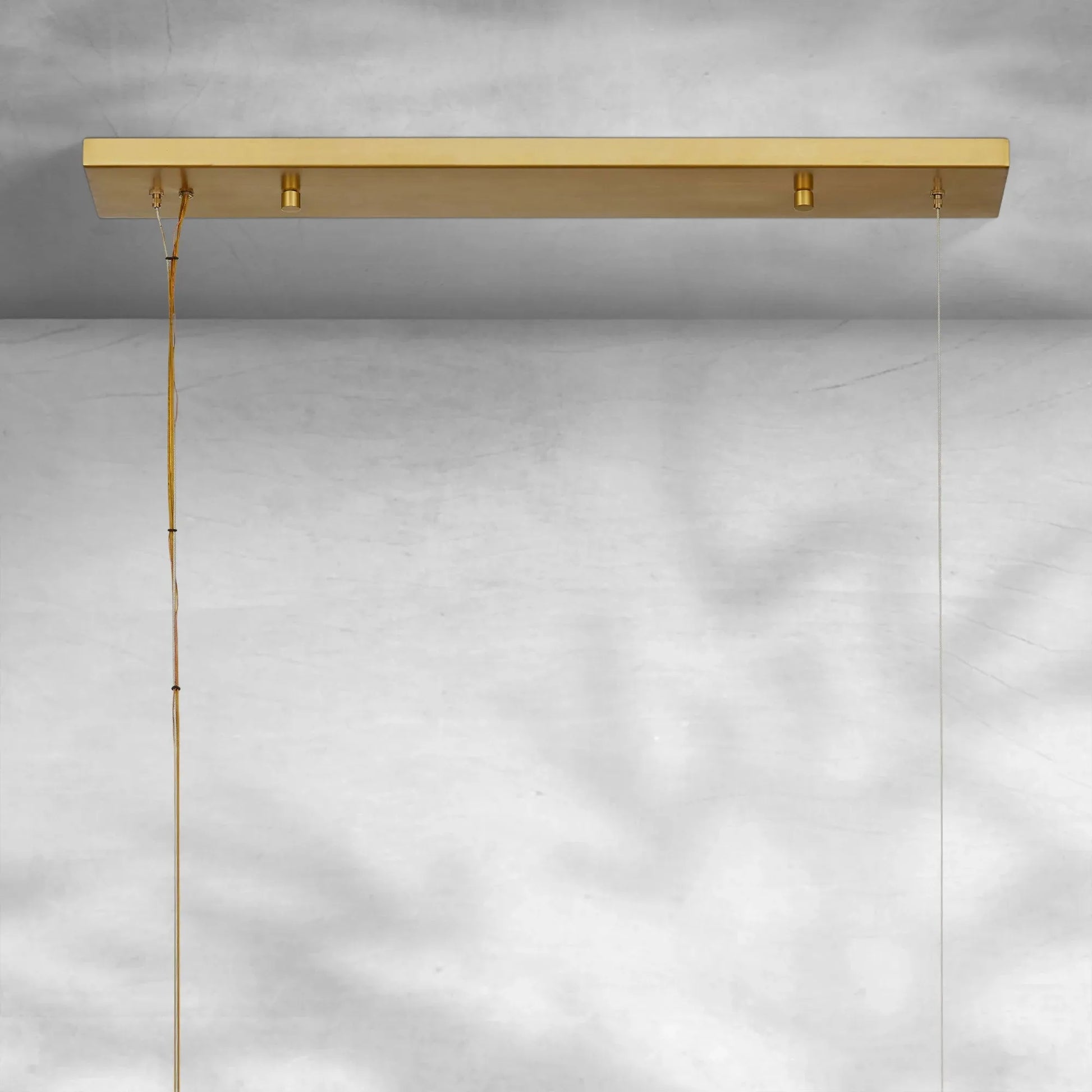 Kinney Linear Brushed Brass 9-Globe Modern Dimmable Chandelier-Fanci Lamps