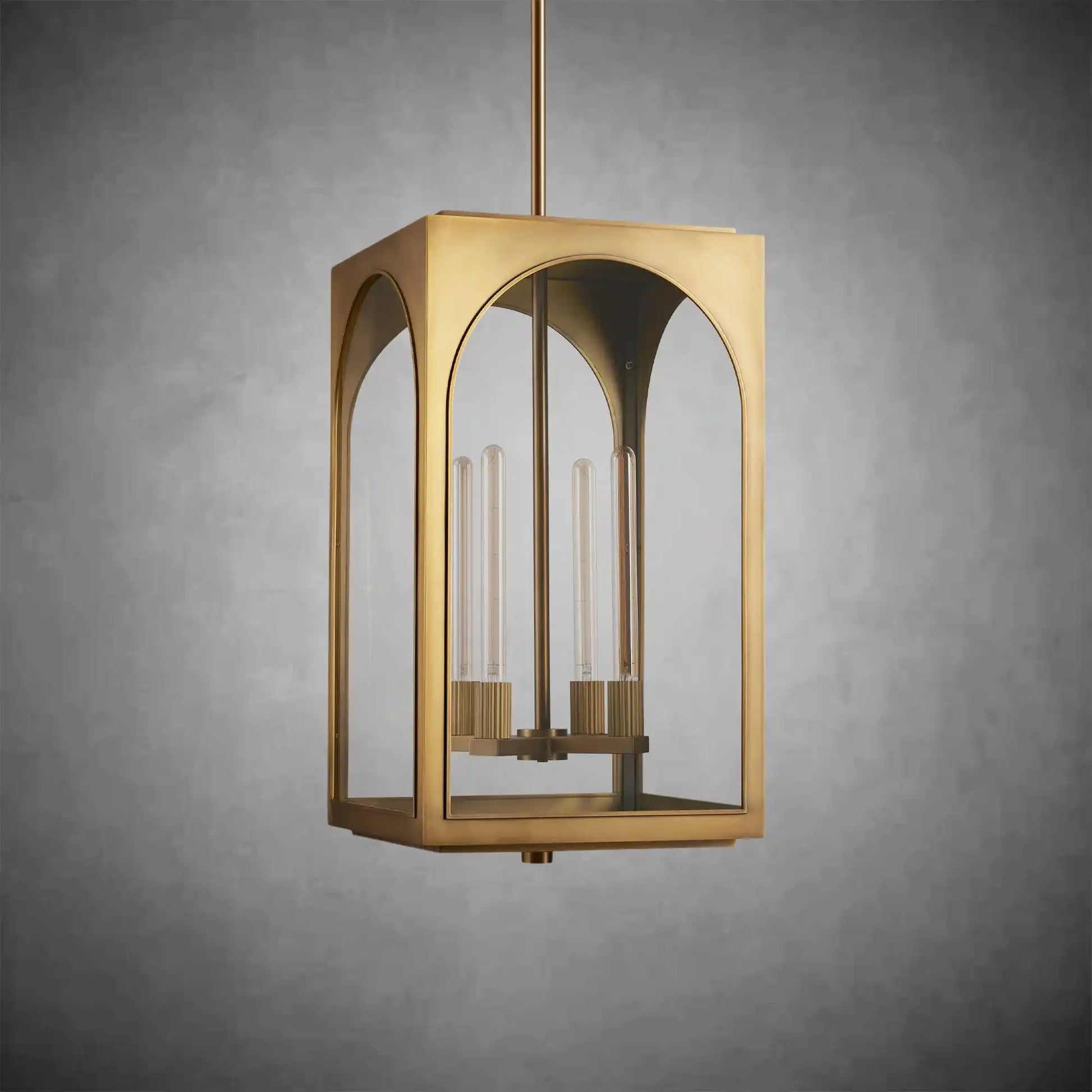Palladian Outdoor Pendant – Brass or Bronze 28‑inch Wall Sconce-Fanci Lamps