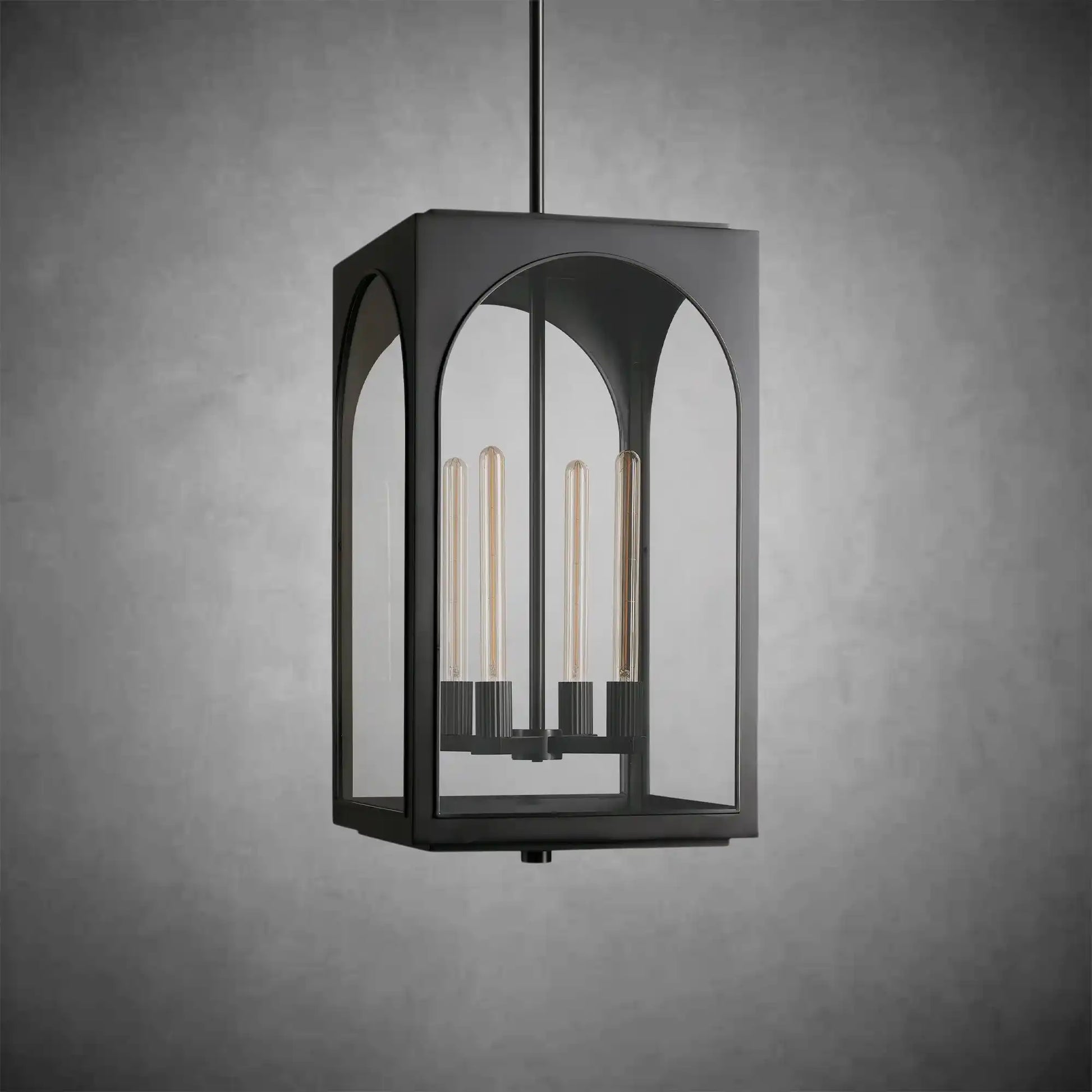 Palladian Outdoor Pendant – Brass or Bronze 28‑inch Wall Sconce-Fanci Lamps